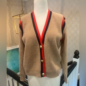 J. Crew Cashmere Waffle-knit Cardigan